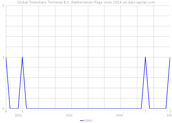 Global Timeshare Terminal B.V. (Netherlands) Page visits 2024 