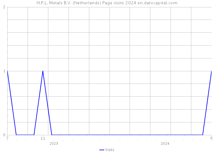 H.P.L. Metals B.V. (Netherlands) Page visits 2024 