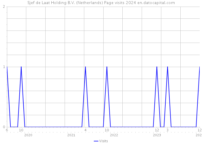 Sjef de Laat Holding B.V. (Netherlands) Page visits 2024 