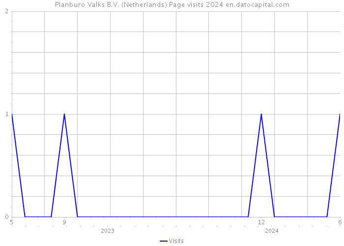 Planburo Valks B.V. (Netherlands) Page visits 2024 