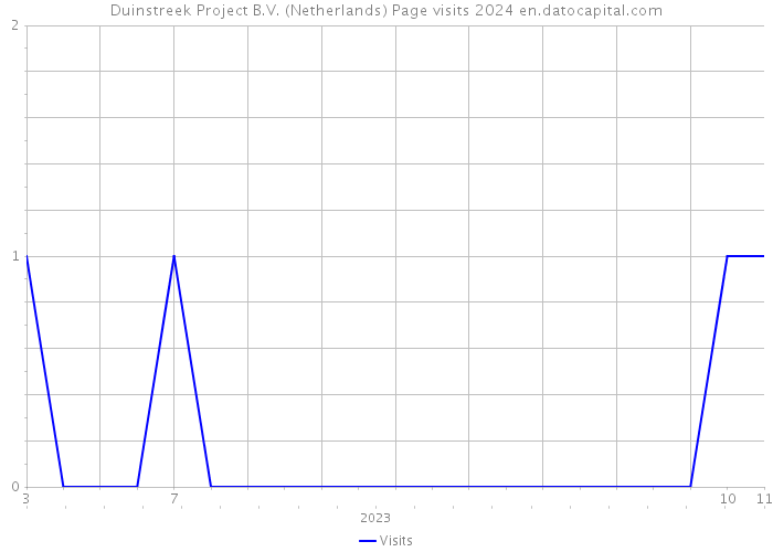 Duinstreek Project B.V. (Netherlands) Page visits 2024 