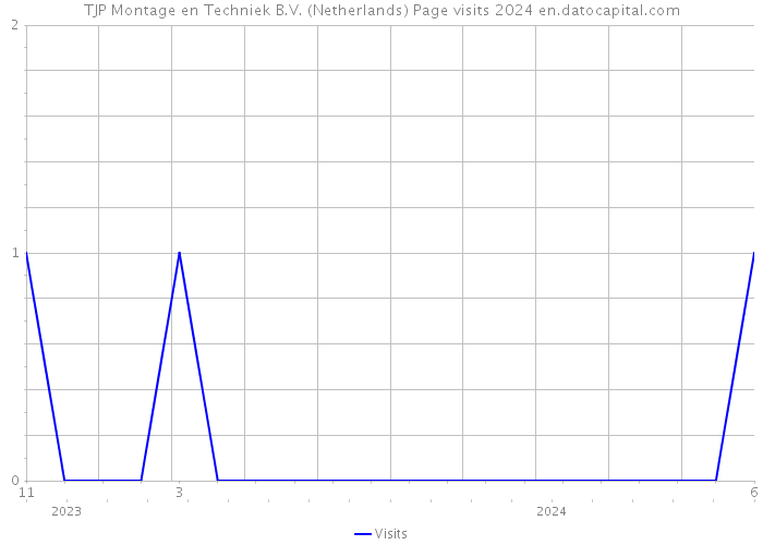 TJP Montage en Techniek B.V. (Netherlands) Page visits 2024 