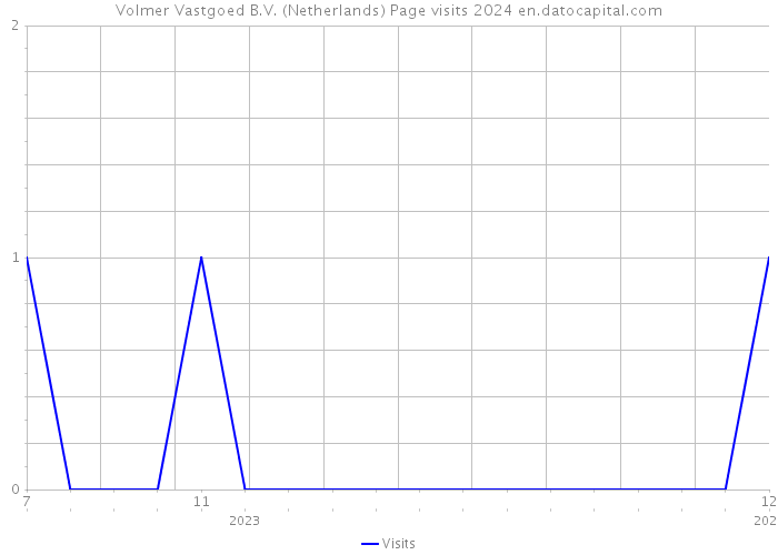 Volmer Vastgoed B.V. (Netherlands) Page visits 2024 