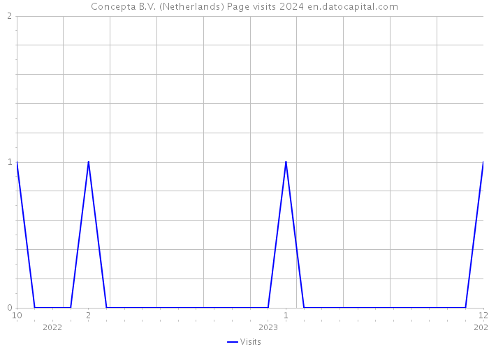 Concepta B.V. (Netherlands) Page visits 2024 