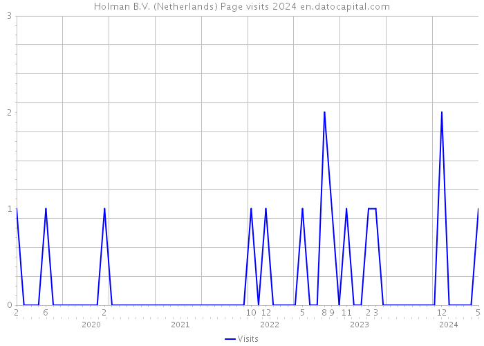 Holman B.V. (Netherlands) Page visits 2024 