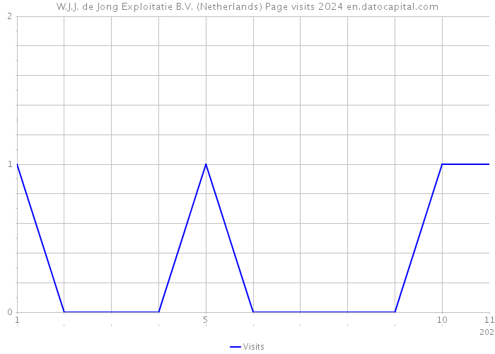 W.J.J. de Jong Exploitatie B.V. (Netherlands) Page visits 2024 