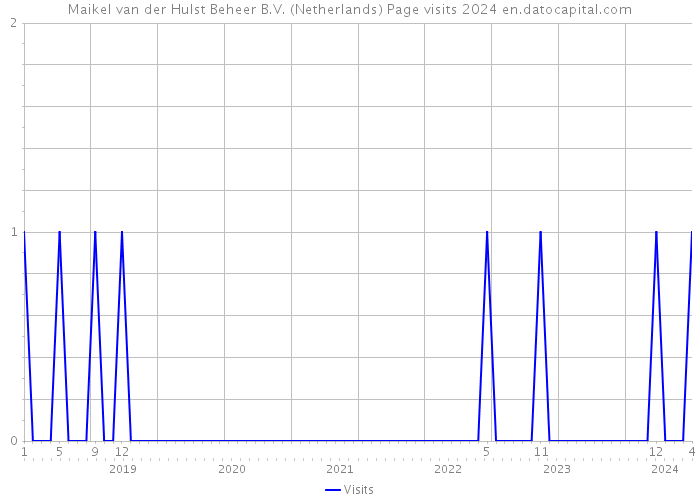 Maikel van der Hulst Beheer B.V. (Netherlands) Page visits 2024 