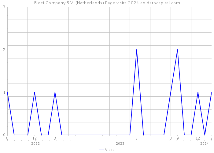 Bloei Company B.V. (Netherlands) Page visits 2024 