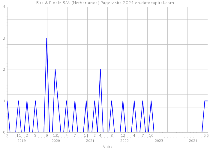 Bitz & Pixelz B.V. (Netherlands) Page visits 2024 