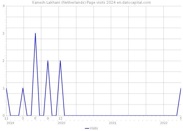 Kanesh Lakhani (Netherlands) Page visits 2024 