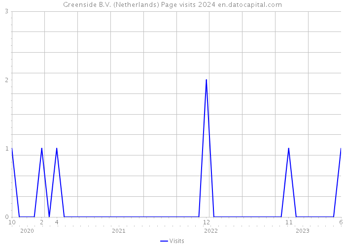 Greenside B.V. (Netherlands) Page visits 2024 