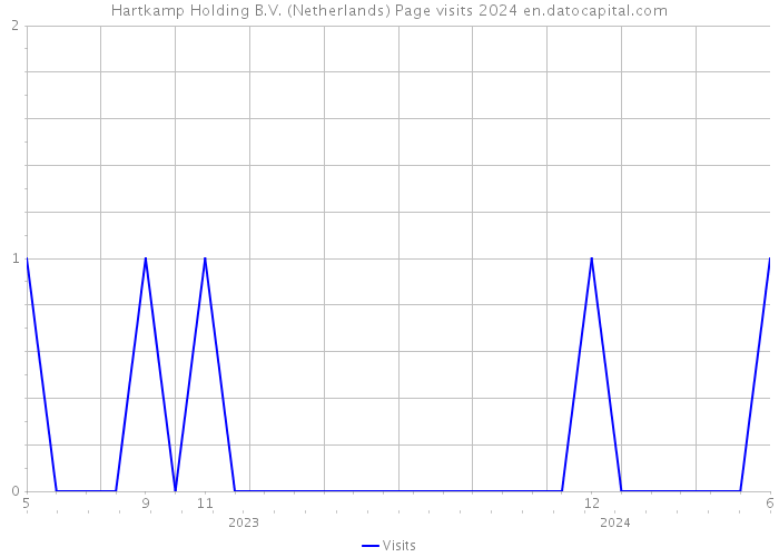 Hartkamp Holding B.V. (Netherlands) Page visits 2024 