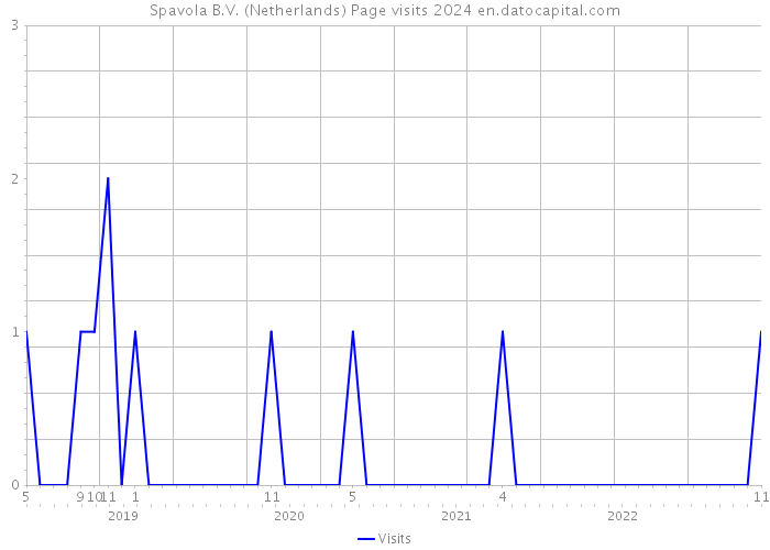 Spavola B.V. (Netherlands) Page visits 2024 