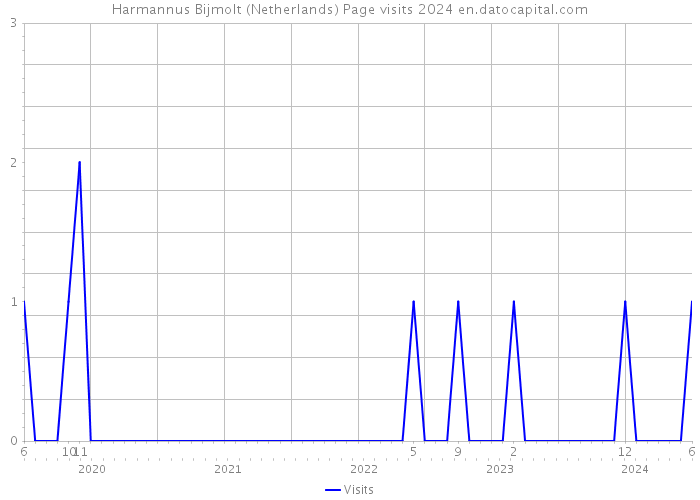 Harmannus Bijmolt (Netherlands) Page visits 2024 
