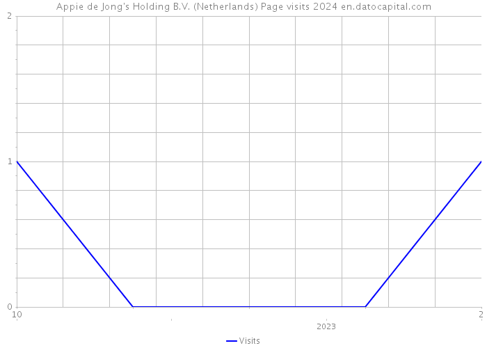 Appie de Jong's Holding B.V. (Netherlands) Page visits 2024 