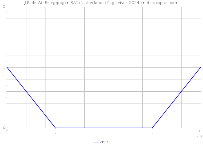 J.P. de Wit Beleggingen B.V. (Netherlands) Page visits 2024 