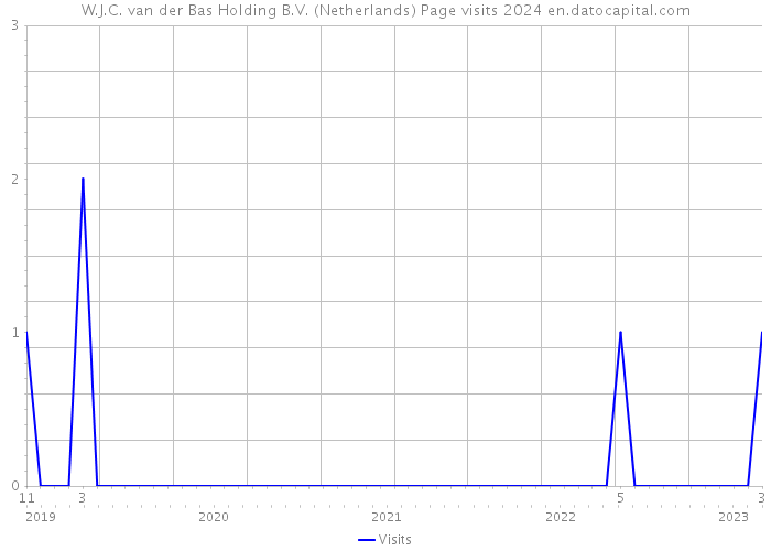 W.J.C. van der Bas Holding B.V. (Netherlands) Page visits 2024 