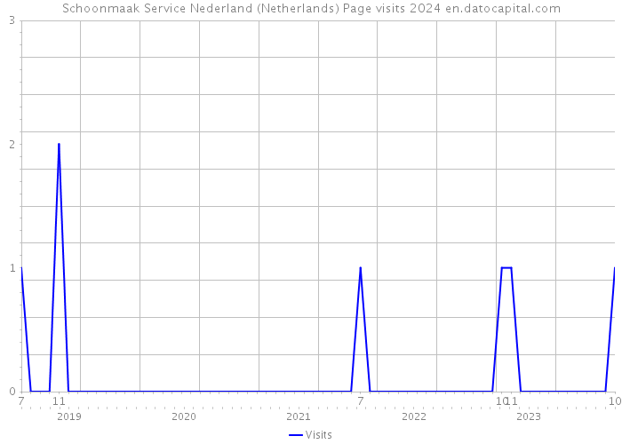 Schoonmaak Service Nederland (Netherlands) Page visits 2024 