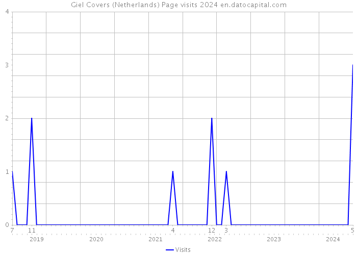 Giel Covers (Netherlands) Page visits 2024 