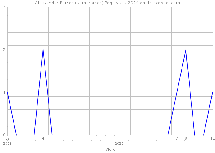 Aleksandar Bursac (Netherlands) Page visits 2024 