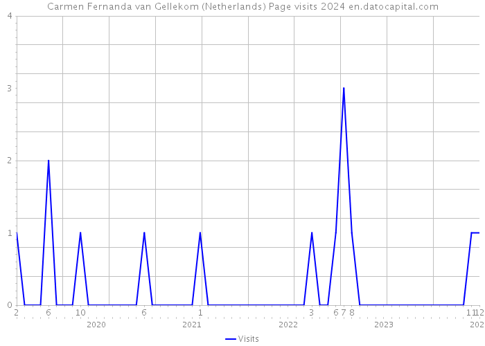 Carmen Fernanda van Gellekom (Netherlands) Page visits 2024 