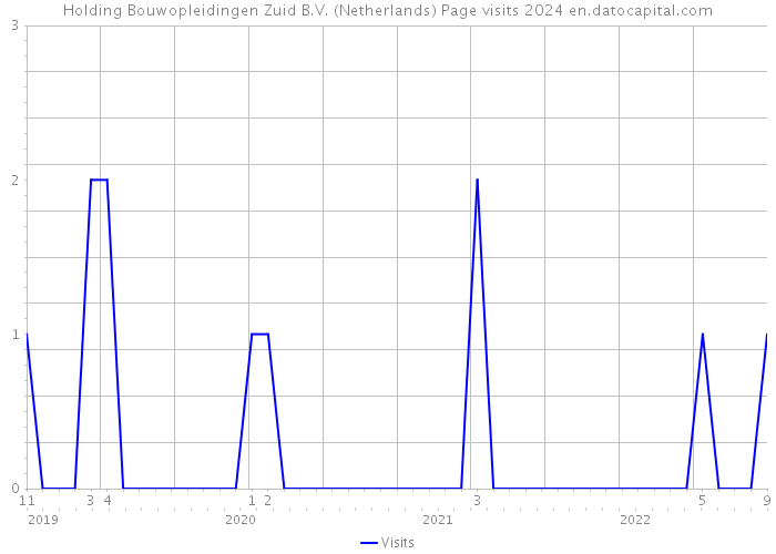 Holding Bouwopleidingen Zuid B.V. (Netherlands) Page visits 2024 