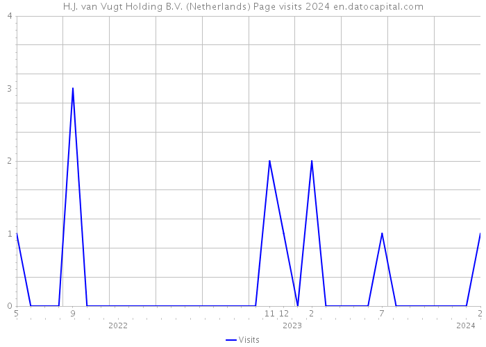 H.J. van Vugt Holding B.V. (Netherlands) Page visits 2024 