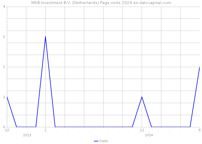 MKB Investment B.V. (Netherlands) Page visits 2024 