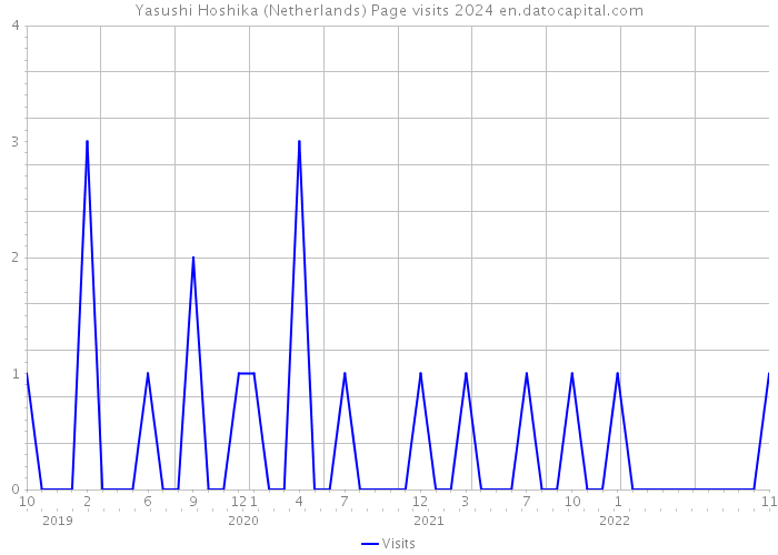 Yasushi Hoshika (Netherlands) Page visits 2024 