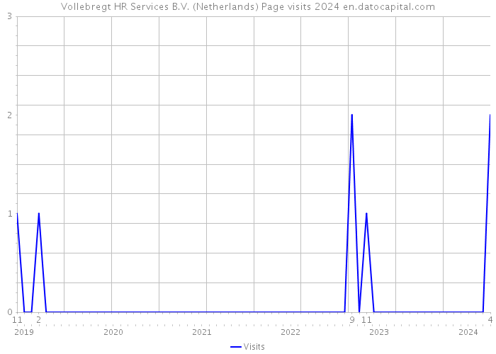 Vollebregt HR Services B.V. (Netherlands) Page visits 2024 