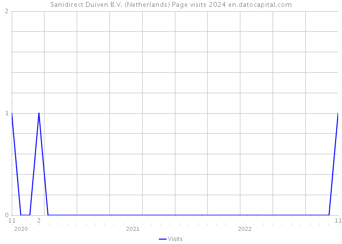 Sanidirect Duiven B.V. (Netherlands) Page visits 2024 
