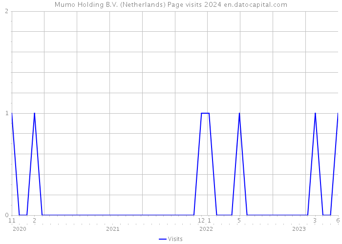 Mumo Holding B.V. (Netherlands) Page visits 2024 