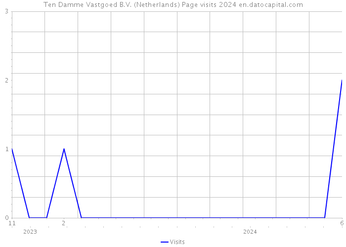 Ten Damme Vastgoed B.V. (Netherlands) Page visits 2024 