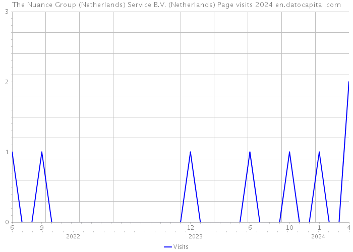 The Nuance Group (Netherlands) Service B.V. (Netherlands) Page visits 2024 