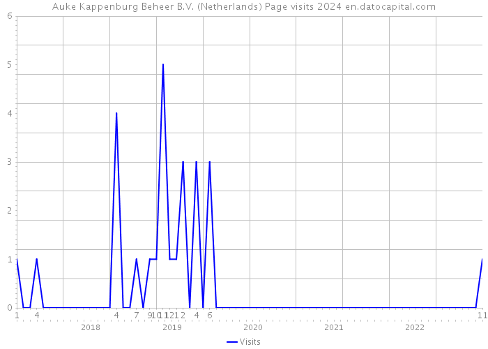 Auke Kappenburg Beheer B.V. (Netherlands) Page visits 2024 