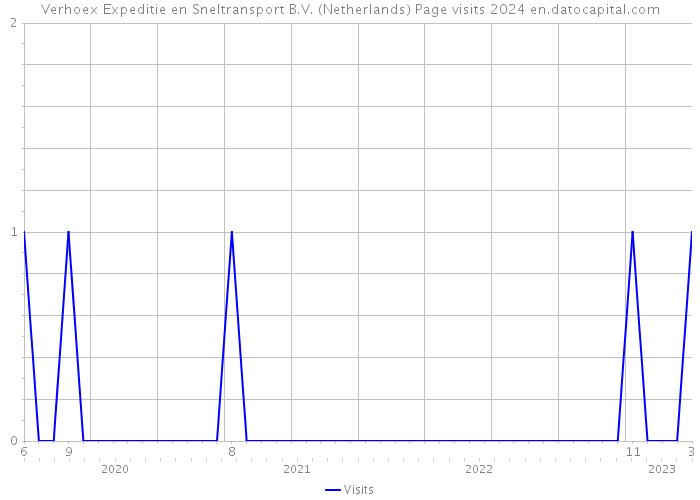 Verhoex Expeditie en Sneltransport B.V. (Netherlands) Page visits 2024 