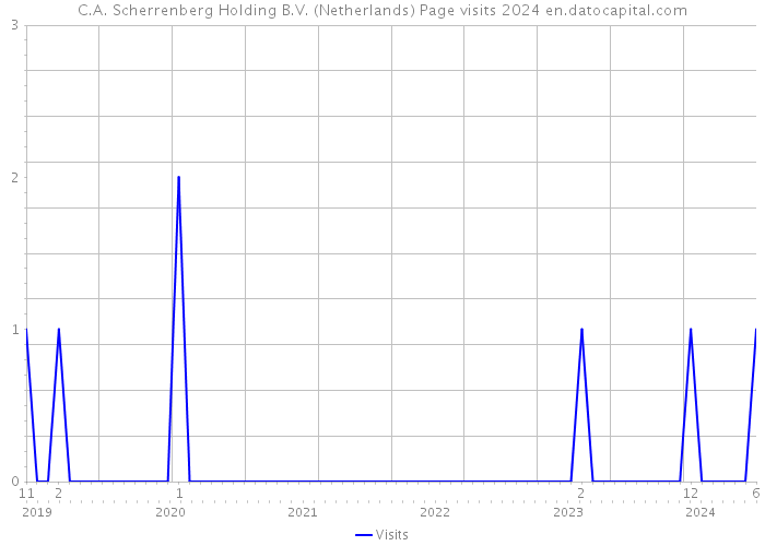 C.A. Scherrenberg Holding B.V. (Netherlands) Page visits 2024 