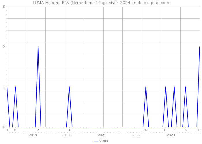 LUMA Holding B.V. (Netherlands) Page visits 2024 