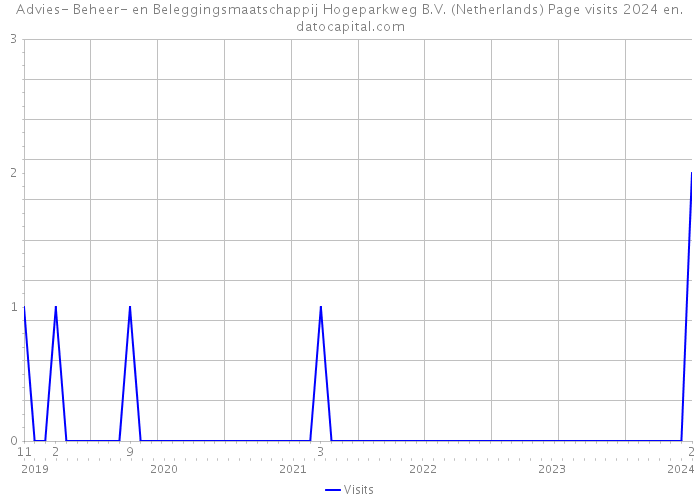 Advies- Beheer- en Beleggingsmaatschappij Hogeparkweg B.V. (Netherlands) Page visits 2024 