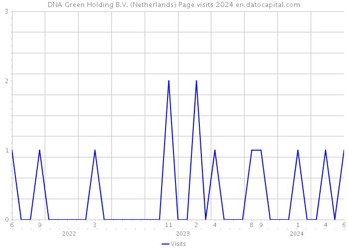 DNA Green Holding B.V. (Netherlands) Page visits 2024 