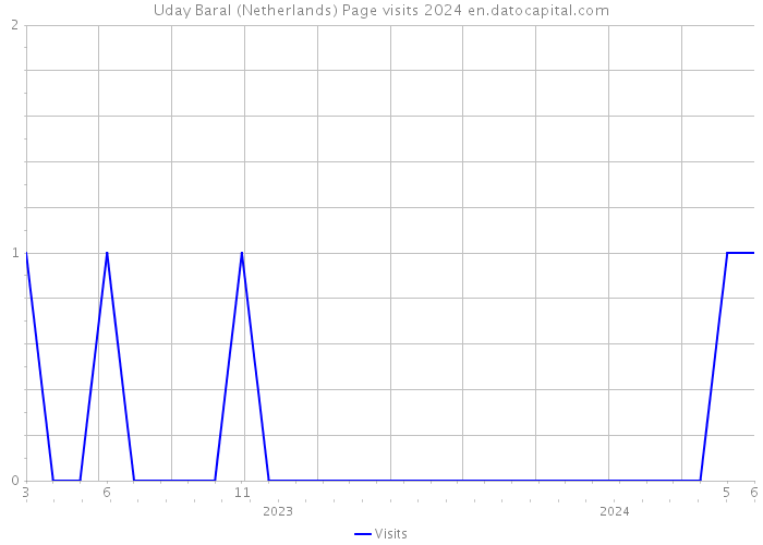 Uday Baral (Netherlands) Page visits 2024 
