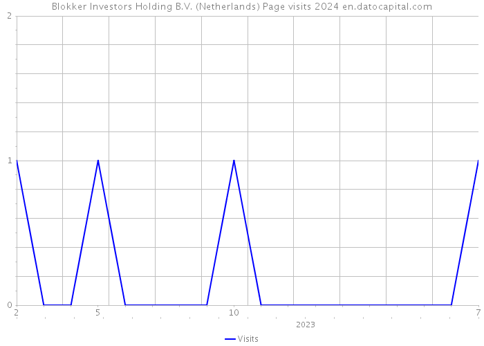 Blokker Investors Holding B.V. (Netherlands) Page visits 2024 