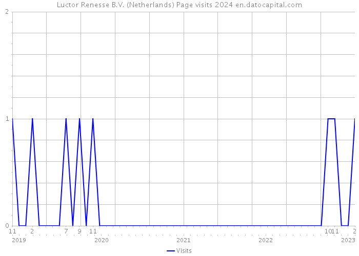 Luctor Renesse B.V. (Netherlands) Page visits 2024 