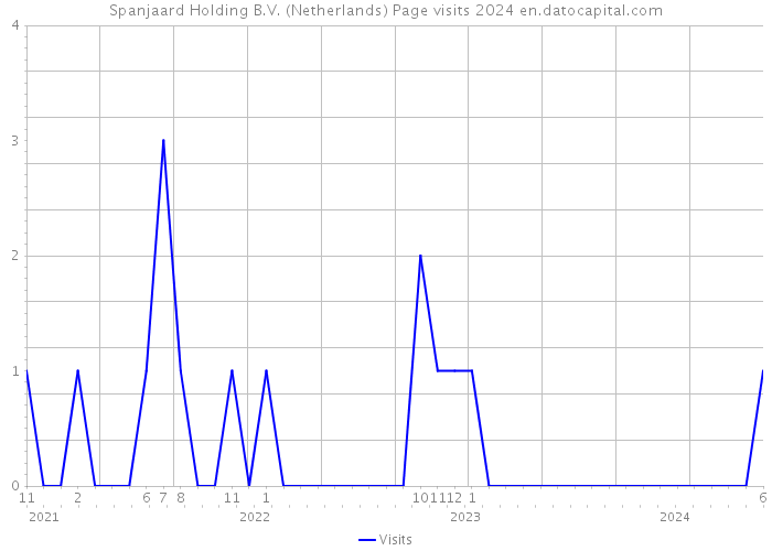 Spanjaard Holding B.V. (Netherlands) Page visits 2024 
