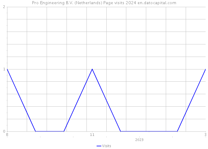 Pro Engineering B.V. (Netherlands) Page visits 2024 