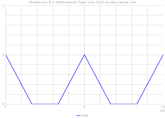 Huidekoper B.V. (Netherlands) Page visits 2024 
