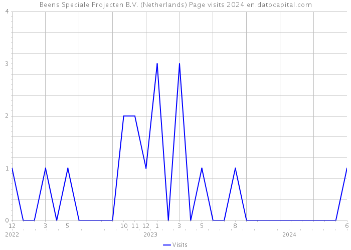 Beens Speciale Projecten B.V. (Netherlands) Page visits 2024 