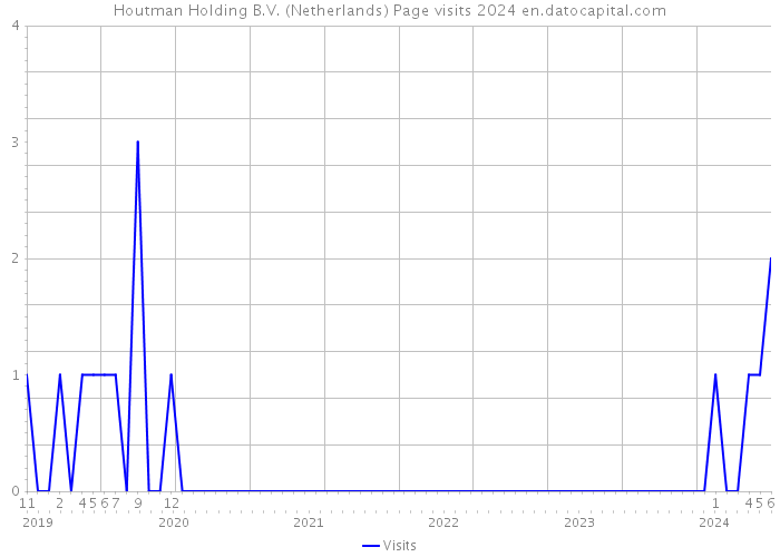 Houtman Holding B.V. (Netherlands) Page visits 2024 