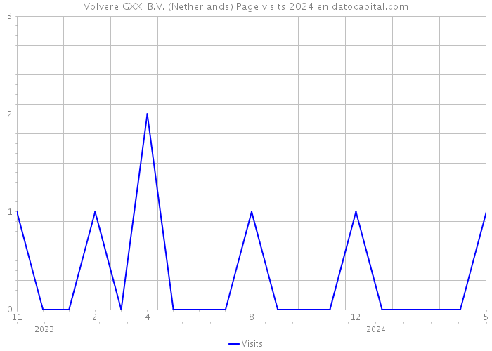 Volvere GXXI B.V. (Netherlands) Page visits 2024 