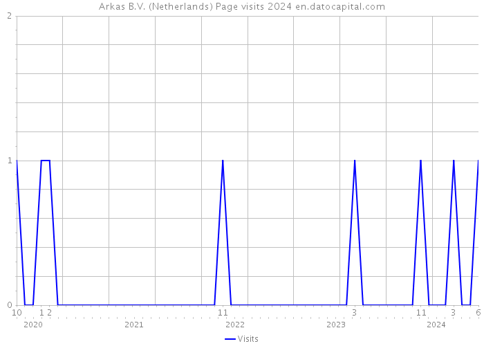 Arkas B.V. (Netherlands) Page visits 2024 